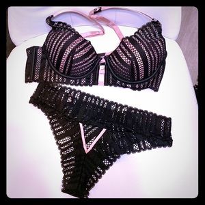 Victoria's Secret Lux Lingerie bra and panty set